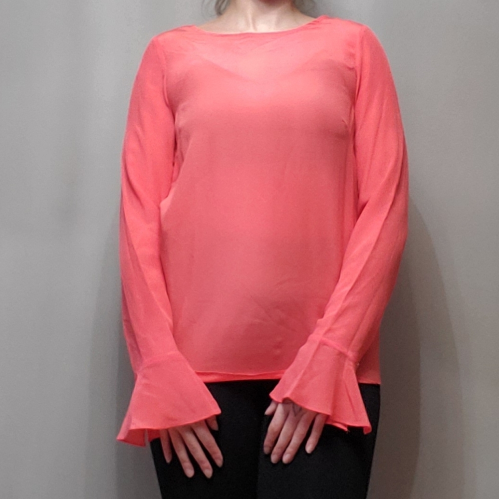 Tall Silk Flute Sleeve Top